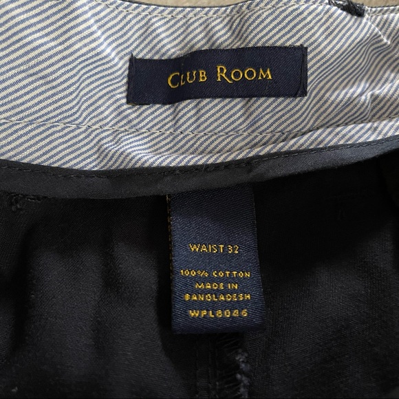 CLUB ROOM MEN’S COTTON SHORTS | 32 WAIST | NAVY BLUE - Picture 4 of 6